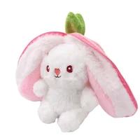 Fruit Rabbit Plush Pillow Toy - Cute Fruit-Shaped Stuffed Doll, 7.2 Inch Kawaii Gift for Girls, Birthday Present & Room Decor 2