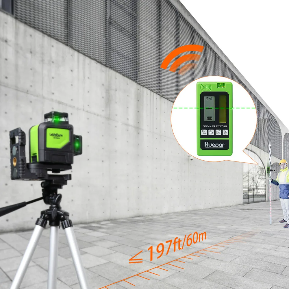 LR-5RG Laser Detector Green/ Red Laser Level Beam Receiver For Outdoor Indoor Se