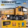 Huina 1536 Rc Legering Dump Truck 1:18 Engineering Voertuig Heftruck Zware Tractor Afstandsbediening Auto Speelgoed Voor Jongens 1