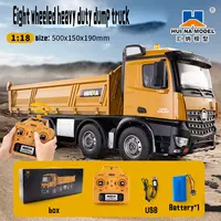 Huina 1536 Rc Legering Dump Truck 1:18 Engineering Voertuig Heftruck Zware Tractor Afstandsbediening Auto Speelgoed Voor Jongens 1