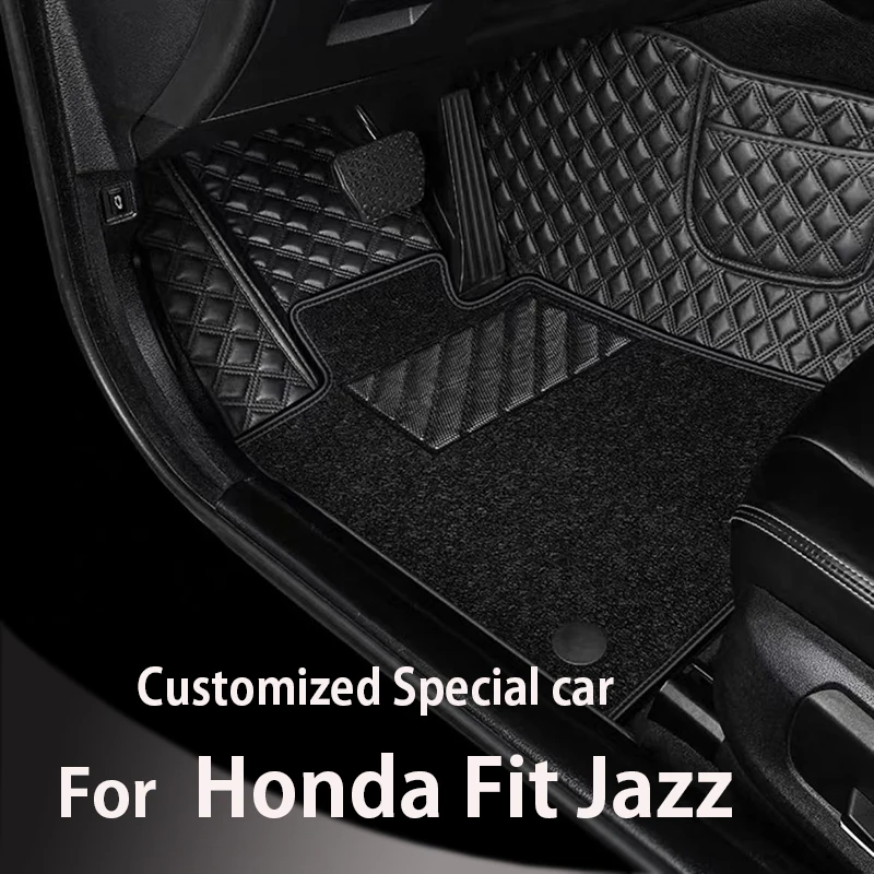 

Car floor mats for Honda Fit Jazz 5-Seat 2008 2009 2010 2011 2012 2013 Custom auto foot Pads automobile carpet cover