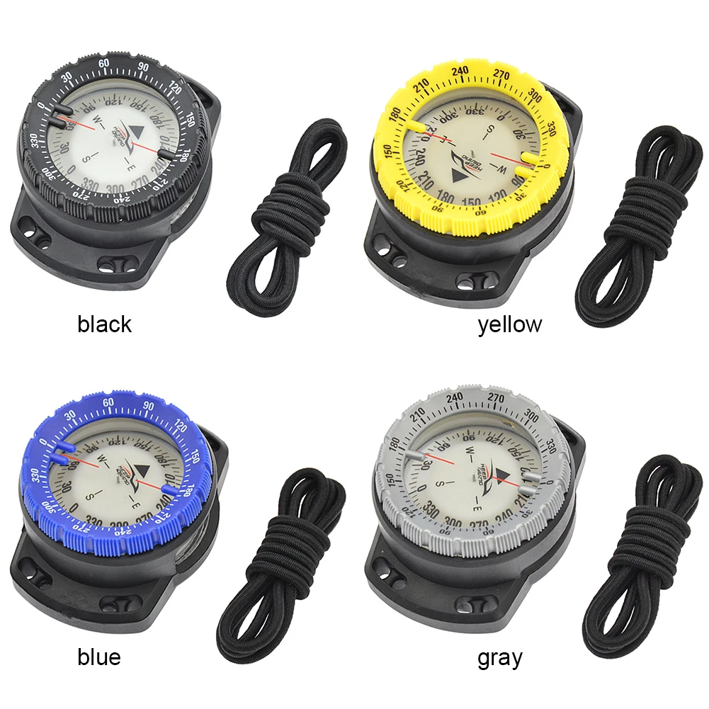 Description Picture 6 of item50m Scuba Diving Compass Multi-function Camping Climbing Hiking Luminous Plate Pointing Guide Tool with Elastic Rope