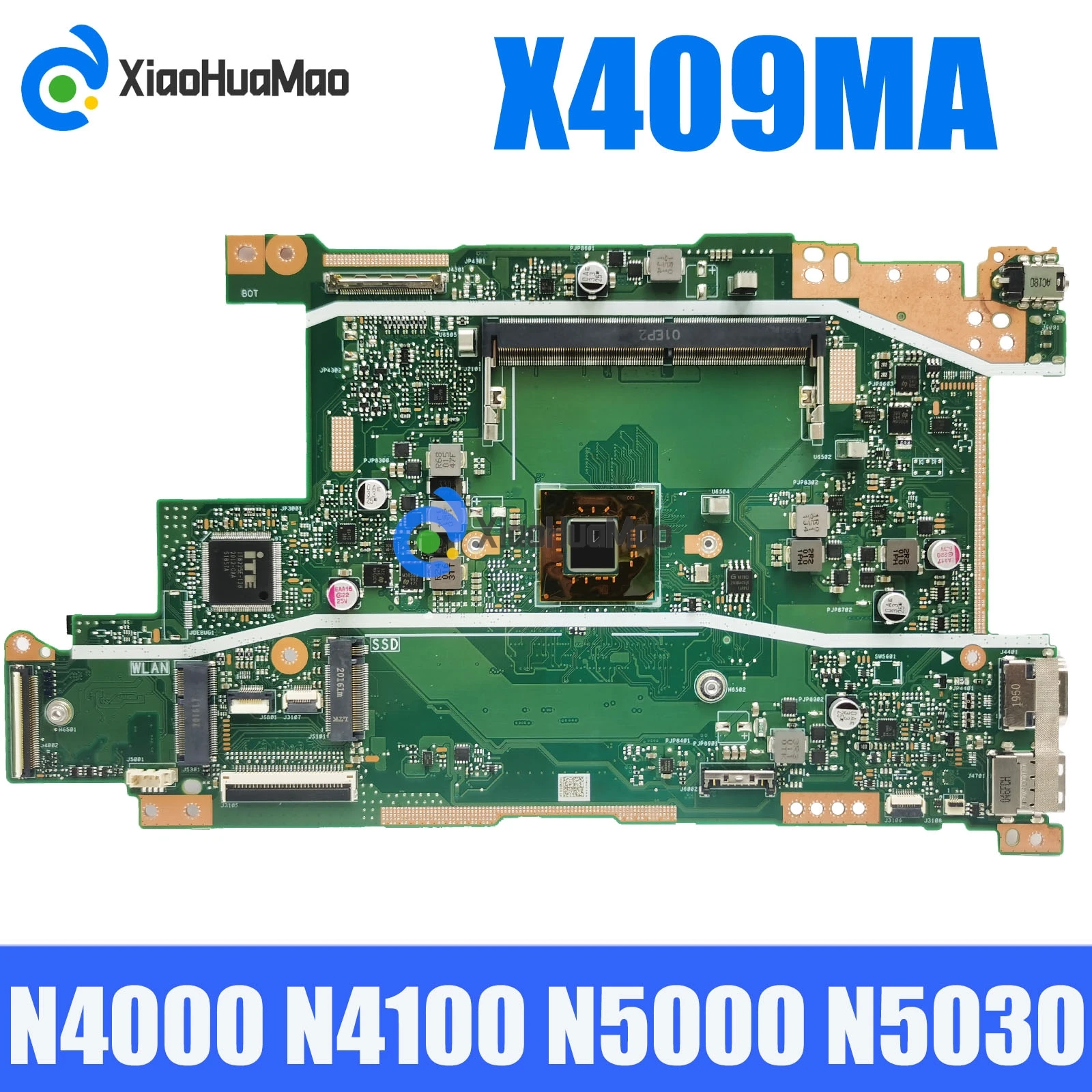 Материнская плата для ноутбука X409MA N4000 N4100 N5000 N5030 CPU Материнская плата ASUS X409MA X409M M409D M409DA X509D X509MA M509D M509DA