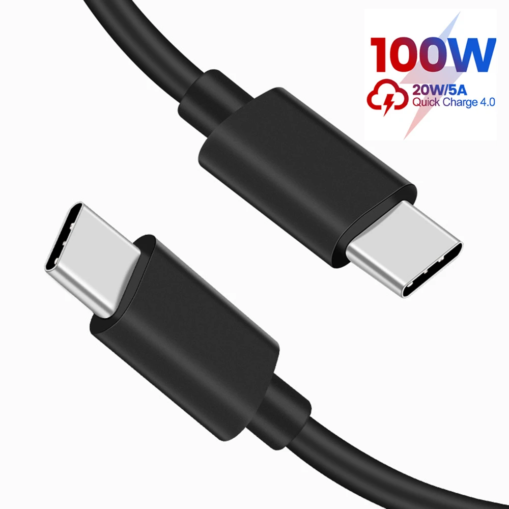 thumbnail image 1 of Cable USB PD100W USB C a Tipo C Cable de carga rápida para Xiaomi Samsung Huawei MacBook iPad 5A Cable de teléfono móvil Cable USB Tipo C, 1 of 5