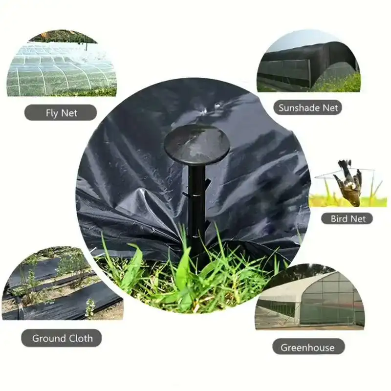 Lawn Tent Pegs 50pcs Plastic Gardening Ground Nail Garden Shed Grass Proof Cloth Ground Nails