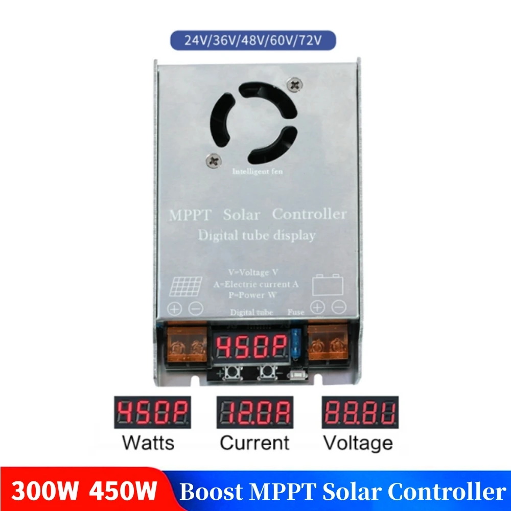 Mppt Solar Panel Zellen Ladegerät Controller 10a Booster 13-45 Step Up  29-85V Einstellbare 24V 36V 48V 60V 72V Batterien Spannungsregler