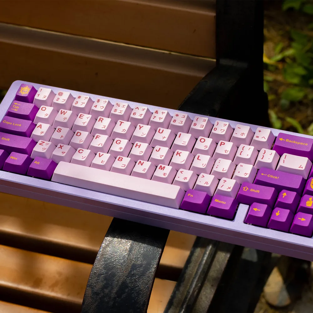 Gmk-deathly Queen Kit de Teclado Mecânico Conjuntos de Perfil Cereja Pbt Keycap Sublimação Dye 98 Padrão 142 Chaves - Imagem 2