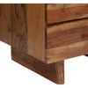 Christopher Knight Home Terrell Handcrafted Boho Acacia Wood 3 Drawer Nightstand, Dark Natural 5