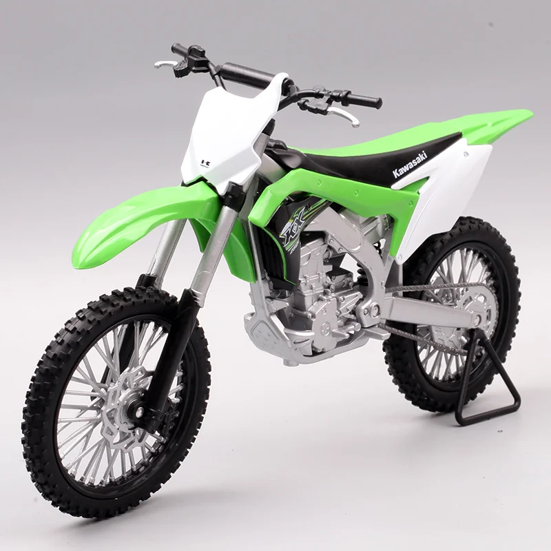 

Модель гоночного мотоцикла WELLY 1:10 Kawasaki KX250F из сплава, модель литая для уличных видов спорта, модель мотоцикла, имитация, детские игрушки, подарок