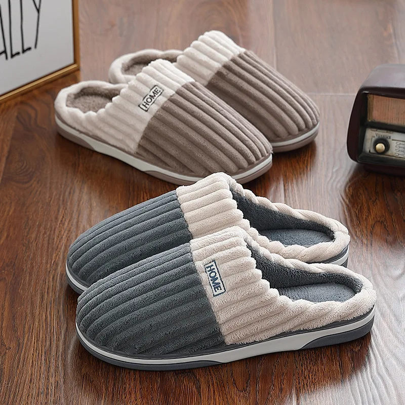 Litfun Fur Fluffy House Slippers For Women Indoor Soft Comfy Furry Bedroom Slides Men Casual Non-slip Plush Flat Cotton Slippers 3