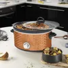 Scallop pattern 4.5 quart copper slow stew pot, kitchen appliances, household appliances, cooking, free transportation 6