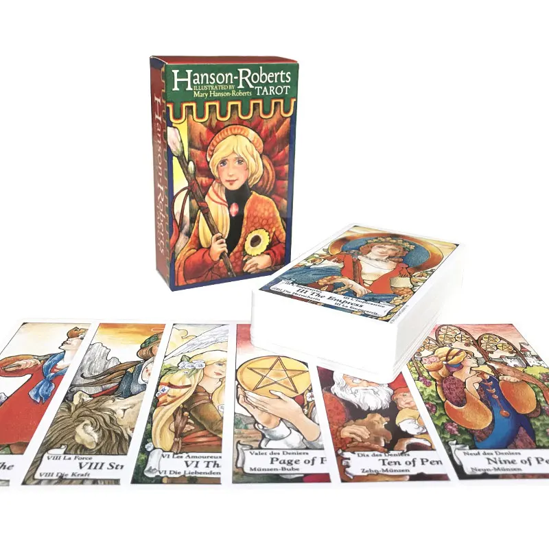 Лидер продаж Hanson Tarot, карточка с изображением судьбы, предсказаний, карточка с изображением семейства, игровой Таро, 78 карточных палуб, руководство в формате PDF