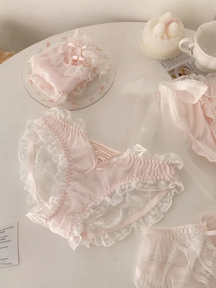 Sweet And T Lace  e Panties for Women 2025 New High Aesthetic Pure Desire Briefs Breathable Daily Wear Underwear