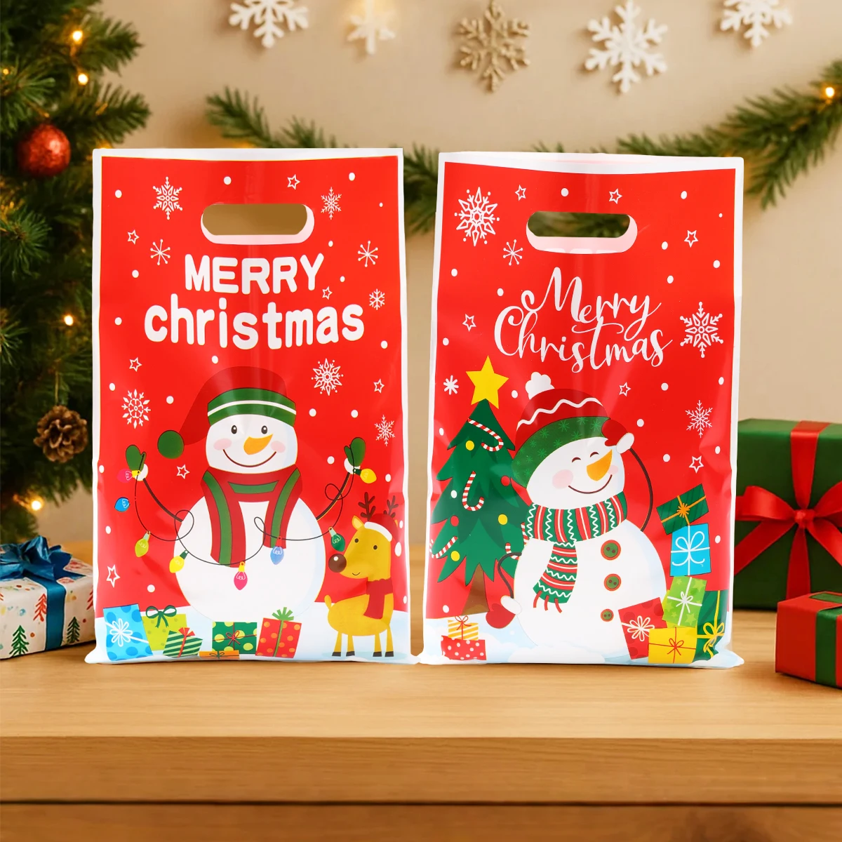 Christmas Snowman Gift Handbag Merry Christmas Decoration for Home 2025 Navidad Natal S... - SKU CSGH1842 - UGI Packaging