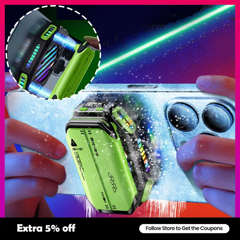 Radiatore Magnetico Per Cellulare - Ventola Raffreddamento Per Gaming Android/iOS