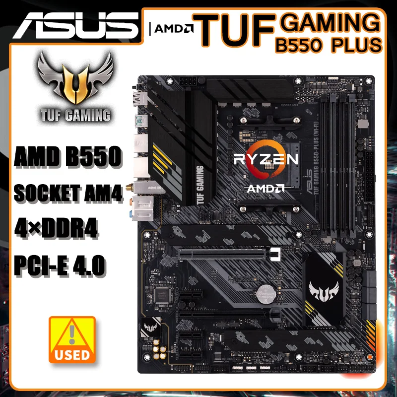 B550 Motherboard Am4 For Ryzen 5 5600 Cpus Asus Tuf Gaming B550 Plus