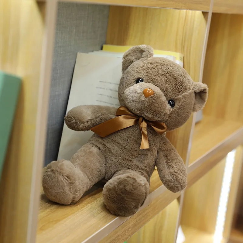 30cm Colourful Bow Bear Plush Toys Stuffed Teddy Bear Soft Colors Animals Doll Wedding Birthday Christmas Gifts Festival Deco 4