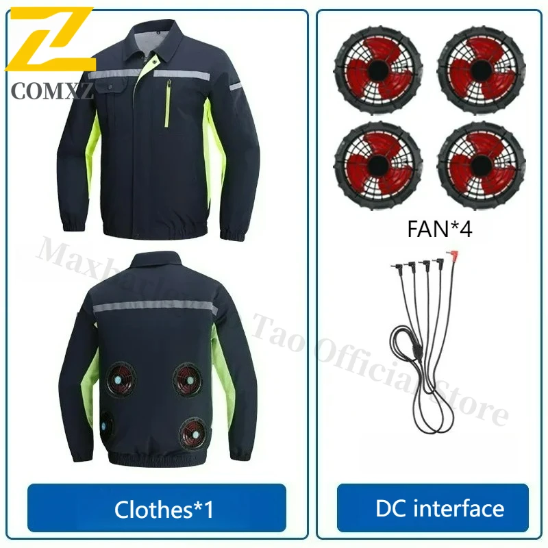 Koeljack met 2 Ventilatoren voor Heren Dames Kleding met