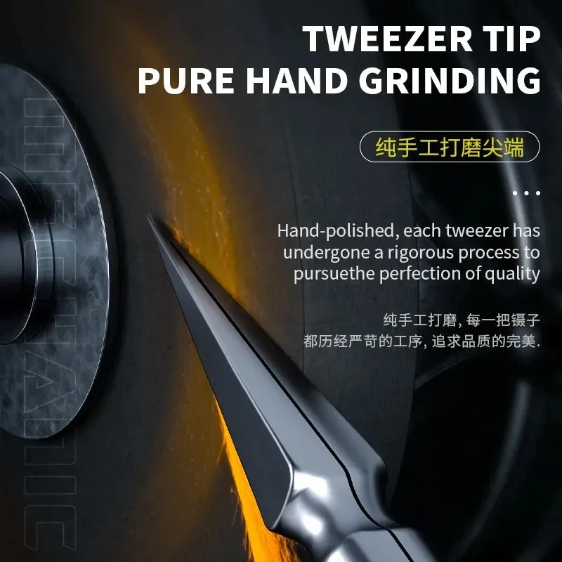 MECHANIC KA-11 Special Pointed Manual Micrometer Tweezers Non-magnetic Anti-adsorption Precision Electronic Maintenance Tools