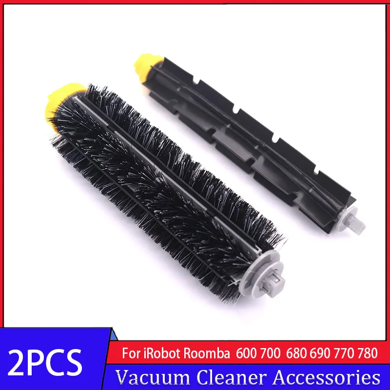 Replacement Parts Accessory for iRobot Roomba 600 Series 690 692 694 670  660 665 651 650 614 & 500 Series 595 585 564,Side Brush,Bristle Brush 