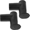 2 Pcs Fashion Clothes Rack Accessories Right Angle Pole Joints Home Drying Replacement Plastic Connector Bedroom For Clothe Rack 3