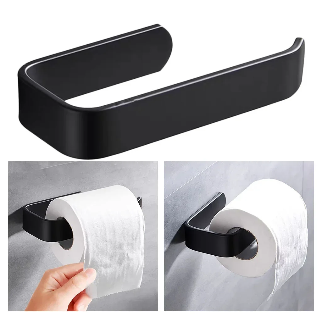Acrylic Toilet Paper Holder Wall Mounted Bathroom Kitchen Roll Holder Hook toilet paper holder