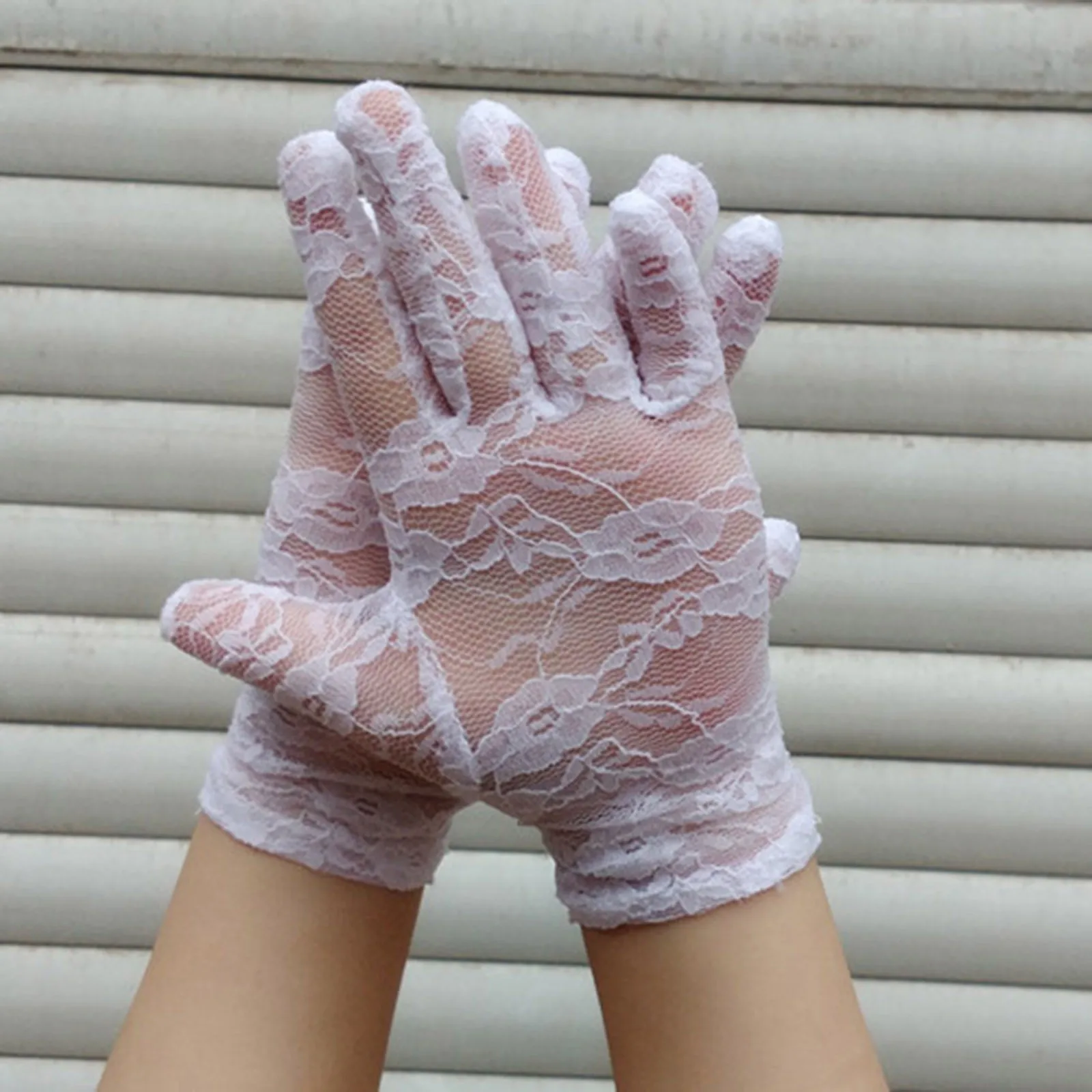 Kids Vintage Lace Gloves Wedding Costume Long Gloves Bride Wedding Cosplay Accessories For Dancing Party Kids Lace 아기장갑 baby gloves girl gloves