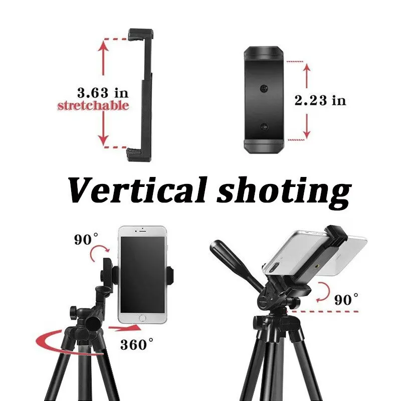 Phone tripod fishing projector camera live landing 1.1m convenient photography 3110 aluminum alloy bracket
