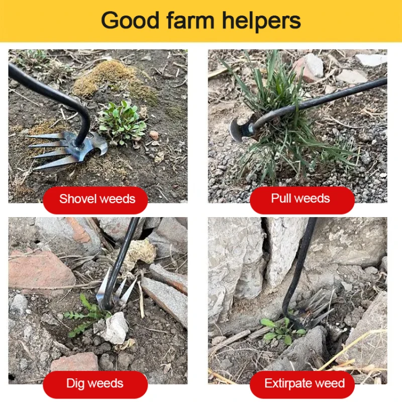 Weeding Hoe Rake Farm Tool Weeding Scarifier Artifact Agricultural Tools Tooth Nail Harrow Metal Harrow Gardening Tools