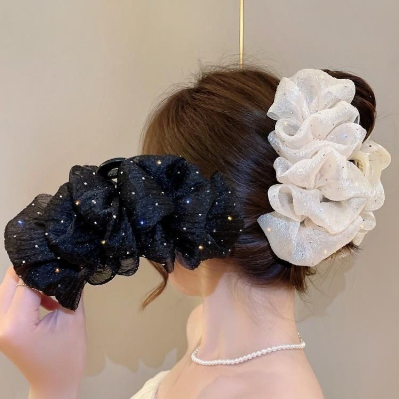 Super Fairy Mesh Cloud Hair Clip Woman Sweet Starry Shark Clip Fashion Hair Accessories