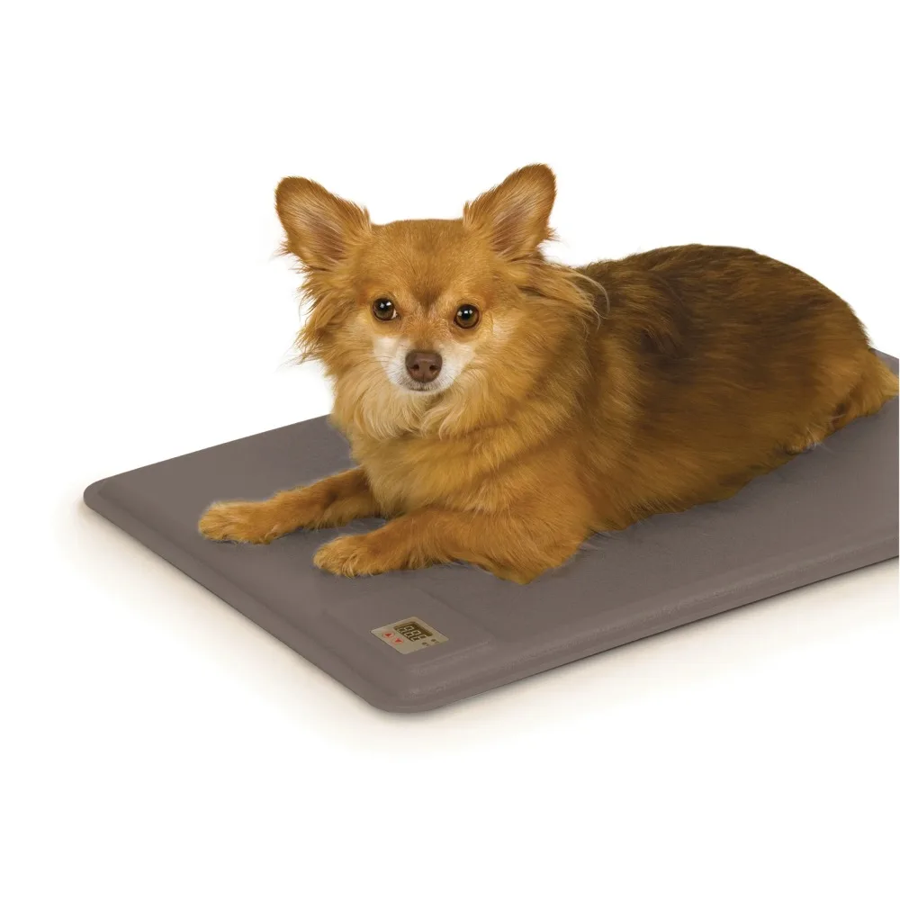 

Pet Supplies - Luxury Dog Heating Pad - Grey Small -18.5x12.5 inches,can be set to a dog kennel in degrees Fahrenheit or Celsius
