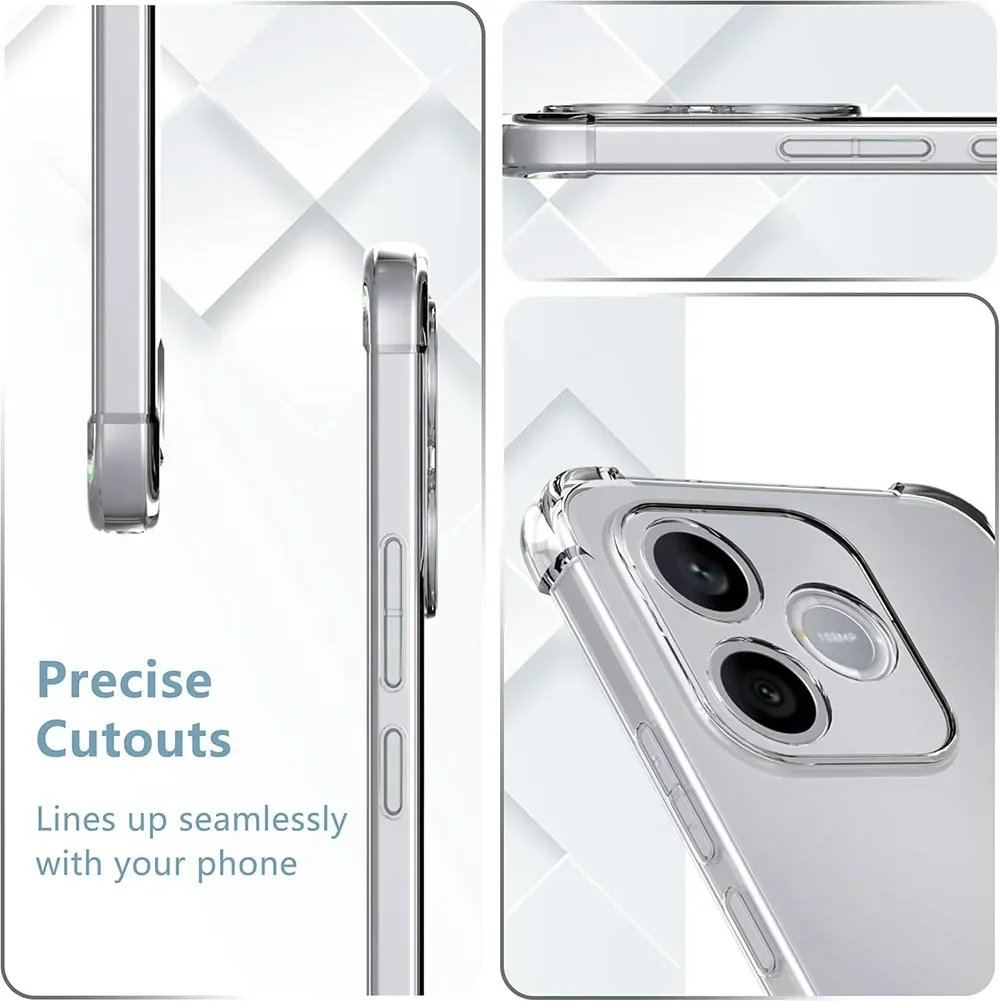 Shockproof Clear Ultra Thin Silicone Phone Case - Anti-Scratch Transparent Protective Cover