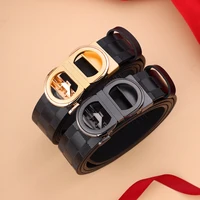 Men's PU Leather Belt with Buckle, Fashion Business Style, Perfect Gift for Boyfriend Husband Father, All Seasons Wear