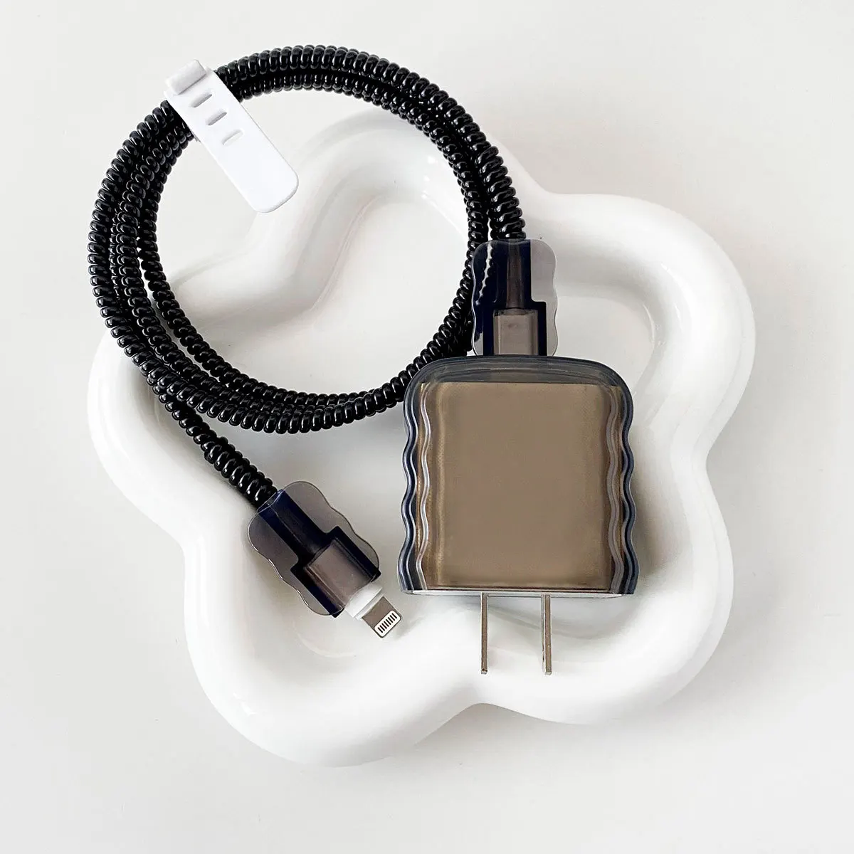 Sleek Charger Case and Cable Organizer Kit with Data Wire Protector