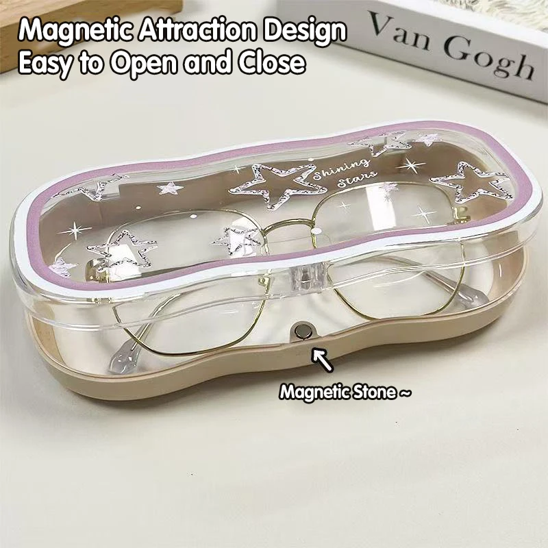 Glasses Case Portable Anti Pressure Myopia Glasses Eye Box Sunglasses Student Storage