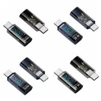 USB-C Adapter PD 140W Digital LED Display for iOS Converter 40Gbps Type-C Extension Connector Data Transmission Power Tester