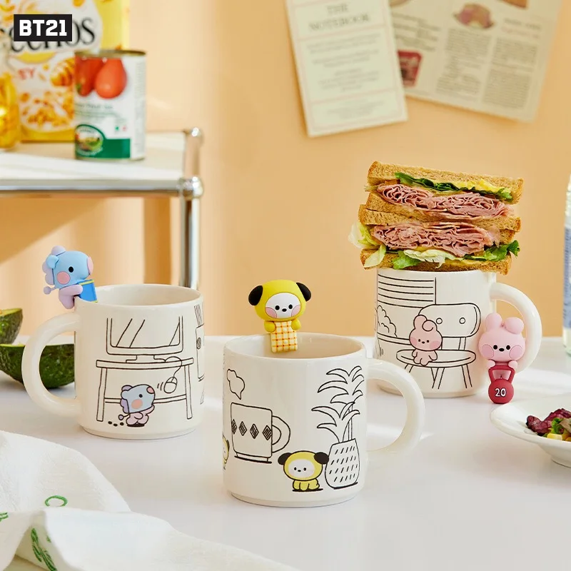 BT21 minini Glass Cup/Water Bottle/Cute Cup/Gift COOKY - Kmall24