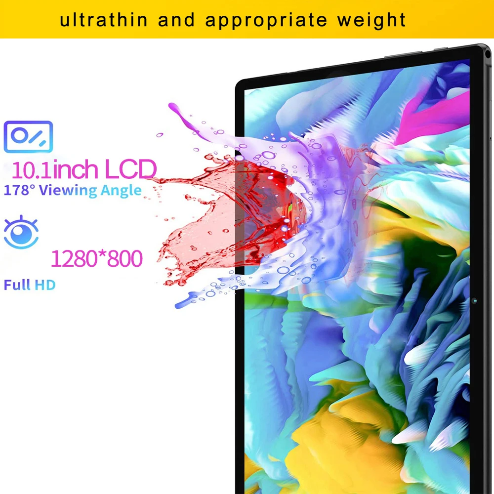 10.1 Inch 2024 New Tablet Android11, 4G+64GB Global Tablette 3G Phone Call Dual SIM Card or WIFI Google Play Tablets For Laptop 3