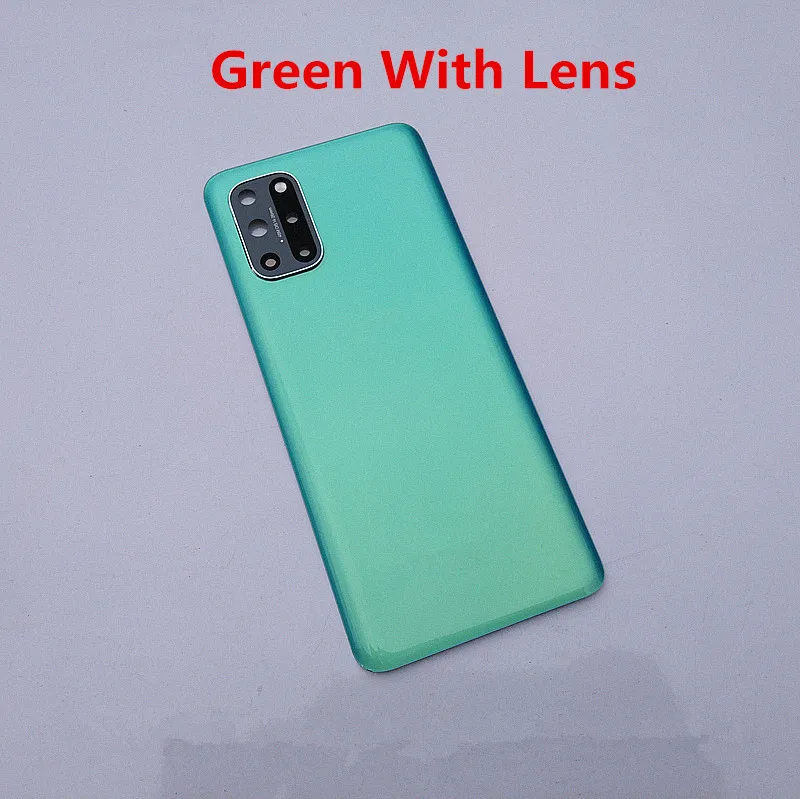 Oneplus 8T 하우징 Oneplus 8T One Plus 6.55 유리 배터리 뒷면 커버 수리 교체 도어 폰 후면 케이스 + 카메라 렌즈