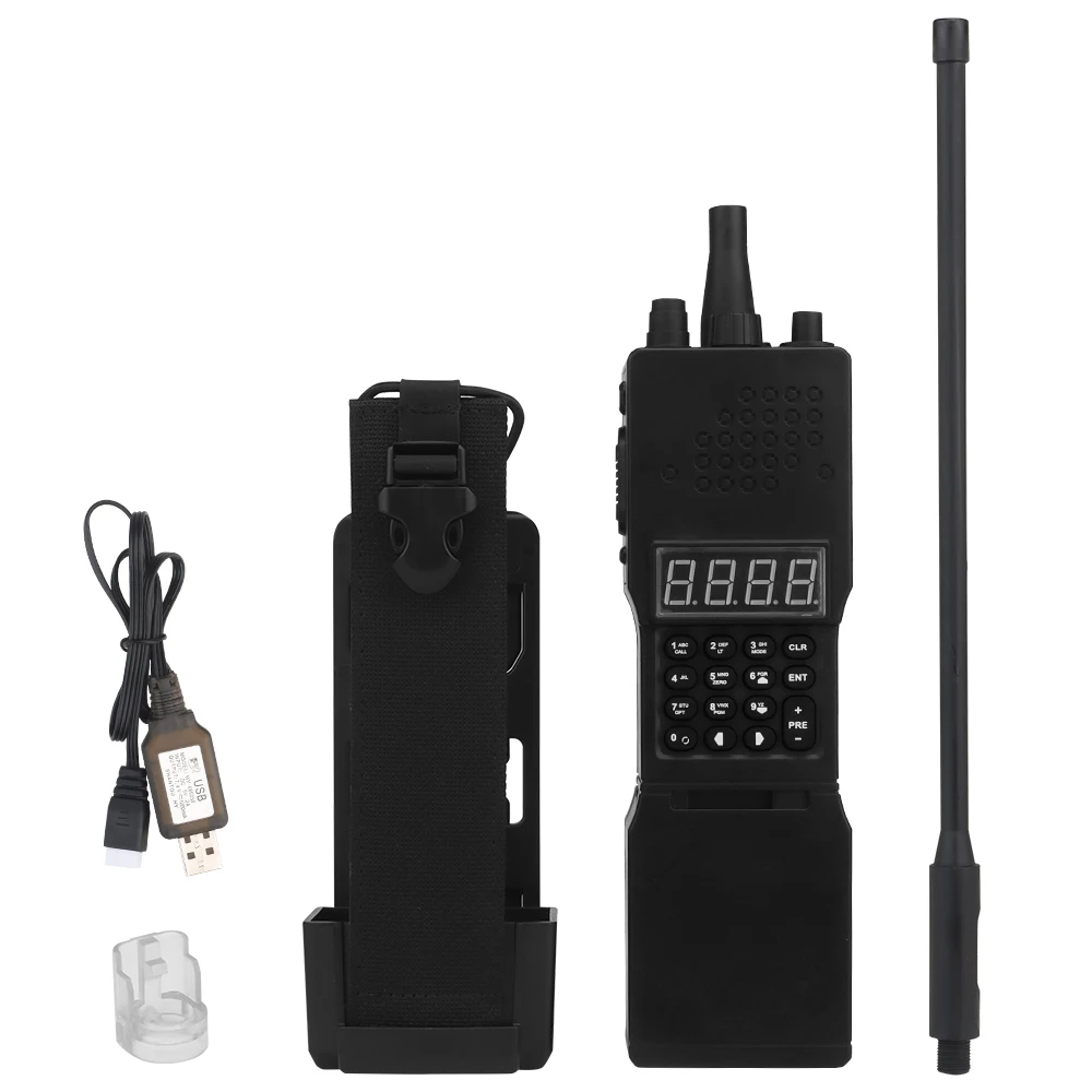 Tactical BB Balls Loader Box Electric Counting PRC-152 Radio Model Pouch Compatible MOLLE Vest Airsoft M4 5.56 BBs Storage Case
