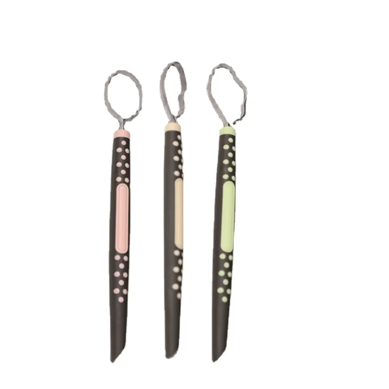Stainless Steel Food Carving Knife, Simplicity Portable Household Kitchen Tools, Chef Petal Serrated, Non-slip Handle