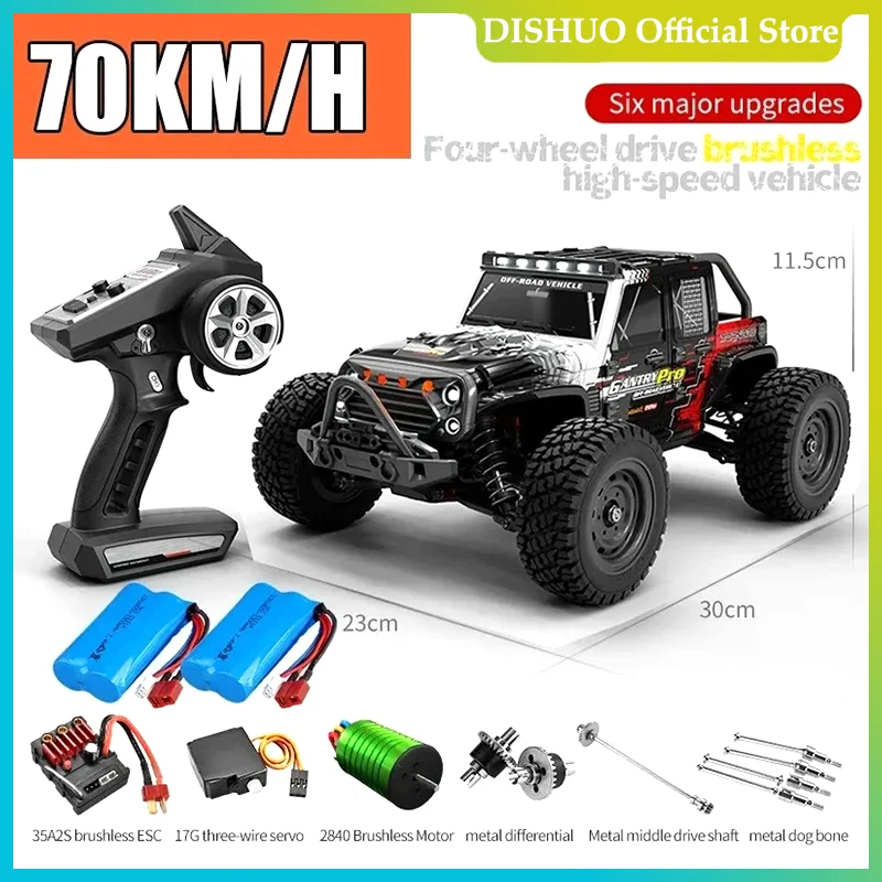 

Rc Cars 16103Pro 50km/h or 75km/h with LED 1/16 Brushless Moter 4WD Off Road 4x4 High Speed Drift Monster Truck Kids Toys Gift