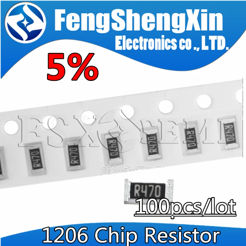 100pcs/lot 5% chip Resistors 1206 SMD resistor 0R ~10M 1/4W 0 1 10 100 150 220 330 ohm 1K 2.2K 10K 100K 1R 10R 100R 220R 330R 100pcs wholesale lots smd0402 10k1435 diy electronic kit electronic components electronic resistors variable resistor 10k