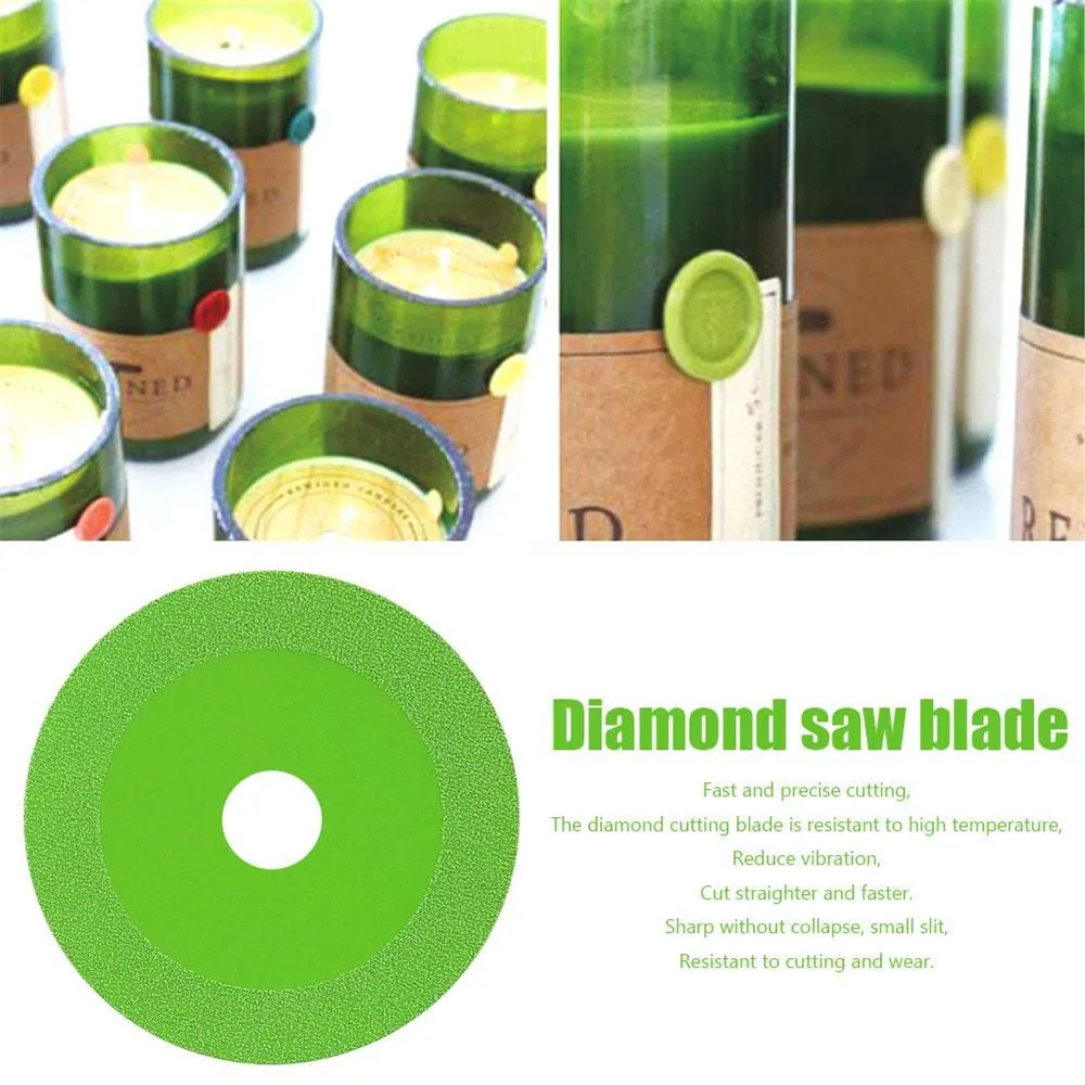 100/115/125 X22.23mm Glass Cutting Disc Diamond Marble Saw Blade Ceramic Tile Jade Special Polishing Cutting Blade Sharp Brazing