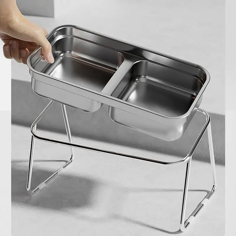 Elevated Cat Dog Bowl Stainless Steel Raised Cat Food Water Bowl Set With Anti Slip Stand For Indoor Cats Pets Feeding Supplies Elevated Cat Dog Bowl Stainless Steel Raised Cat Food Water Bowl Set With Anti Slip Stand For Indoor Cats Pets Feeding Supplies