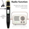 SERVO BM111 Pen Style Mobile Phone Mini Fan Dual SIM Standby Magic Voice FM Radio Bluetooth Dialer 2G GSM 3-in-1 Pen Fan Phones 4