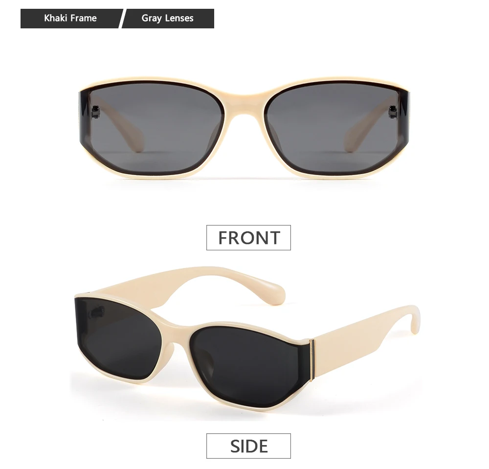 CRIXALIS Retro Ovale Sonnenbrille Männer Frauen Mode Im Freien Fahren Sonnenbrille Shades Strand Reise Anti-Glare Brille UVSchutz – Detail 8