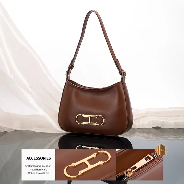 Fashion Classic Women's New Shoulder Bag Solid Color Retro Style Party Date Women's Shoulder Bag 5