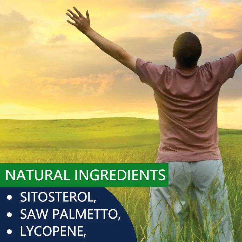 Prostate Health Supplement-Herbal Blend for Urinary Tract and Bladder-Saw Palmetto Formula Capsules, Adult Men