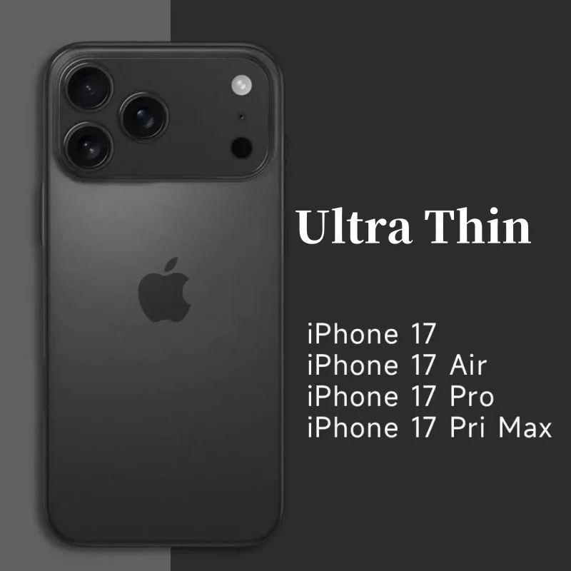 Luxury Ultra Thin Matte Translucent Hard Phone Case - Shockproof Bumper Cover